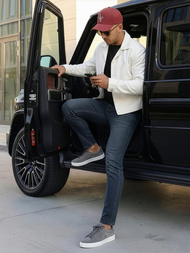 Blugi bărbaţi albaștri închis OZONEE O/JK2895AZ