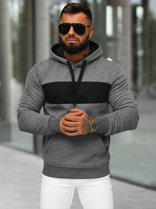 Hanorac bărbați antracit OZONEE JS/8B1315/5