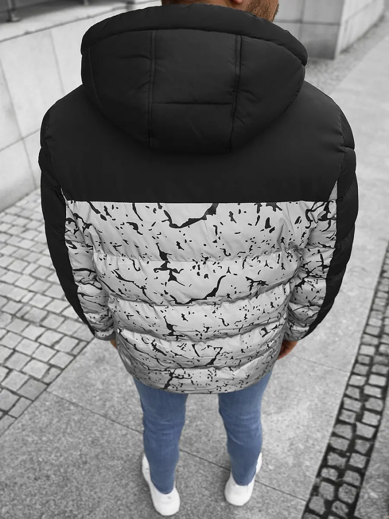 Geacă bărbați argint OZONEE JS/M8113/401