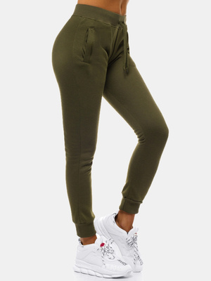 Pantaloni de training femei kaki OZONEE JS/CK01