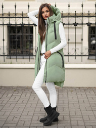 Vestă femei verde deschis OZONEE JS/M788/236Z
