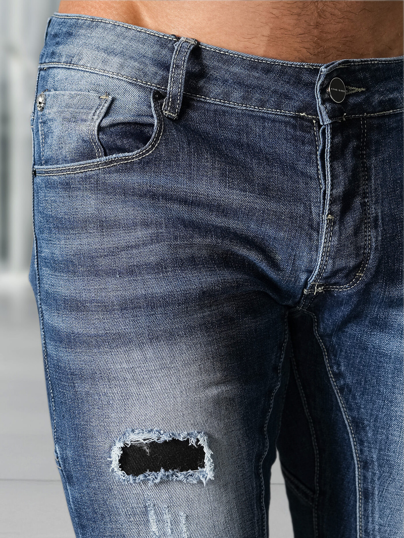 Blugi bărbaţi albaștri OZONEE NB/MP0050BZ