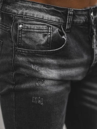 Blugi bărbaţi negri OZONEE NB/MP0126N