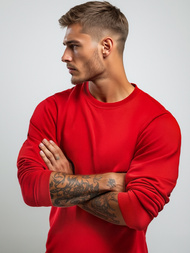 Hanorac bărbați roșie OZONEE JS/2001-10Z