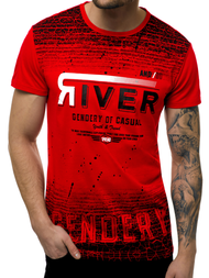 Tricou bărbați rosii OZONEE JS/SS10960