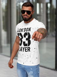 Tricou bărbați alb OZONEE JS/8B1388/1