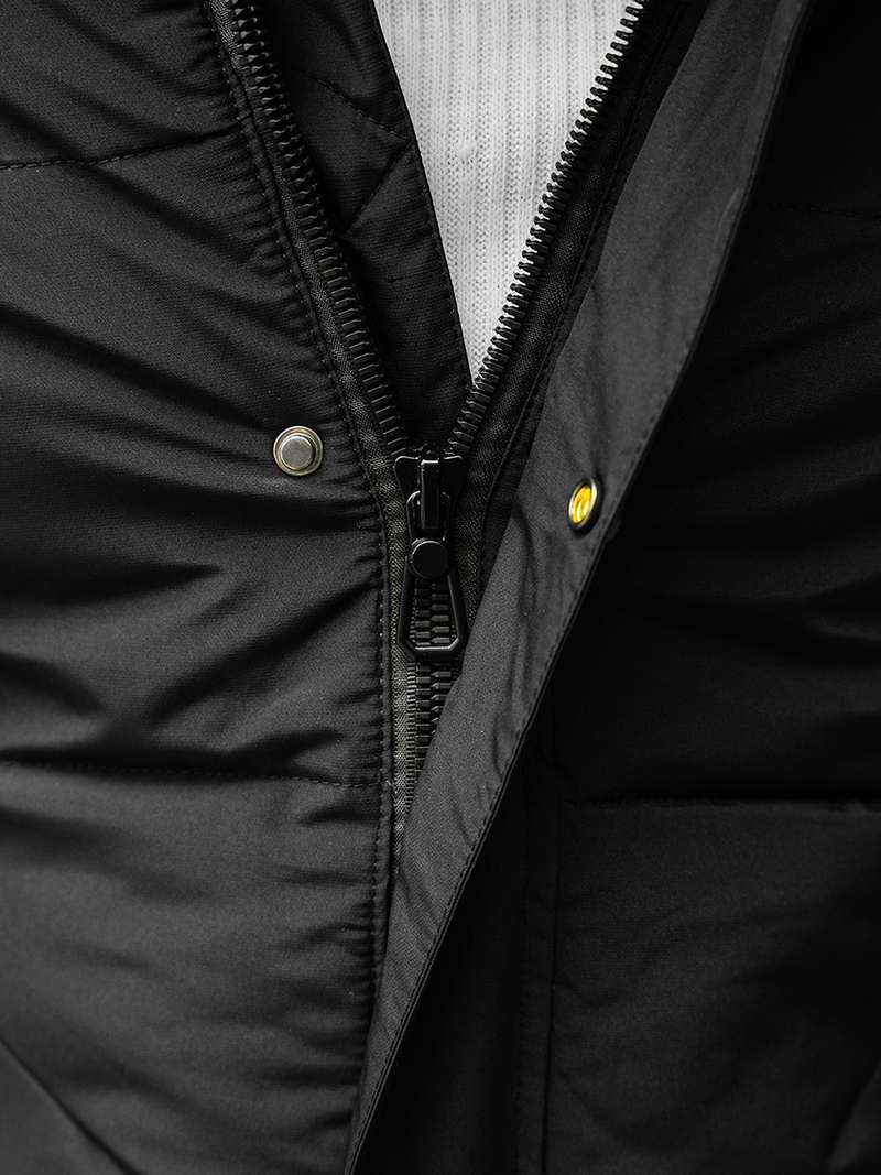 Geacă bărbați neagră OZONEE JS/M1966/392