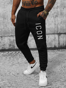 Pantaloni de trening bărbaţi negri OZONEE O/D9125