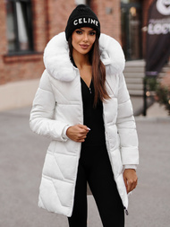 Geacă de femei alb OZONEE JS/16M9099/281