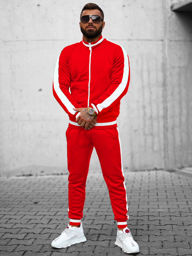Compleu sport bărbaţi roșu OZONEE JS/8C99/18Z