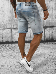 Pantaloni scurti bărbați albaștri deschis OZONEE NB/MP0262BC