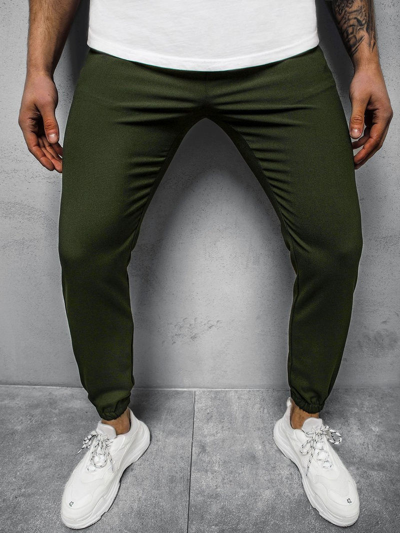Pantaloni chino bărbaţi kaki OZONEE DJ/5539