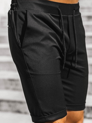 Pantaloni scurti chino bărbați negri OZONEE DJ/1001