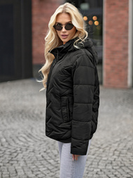 Geacă de femei neagra OZONEE JS/16M9300/392Z