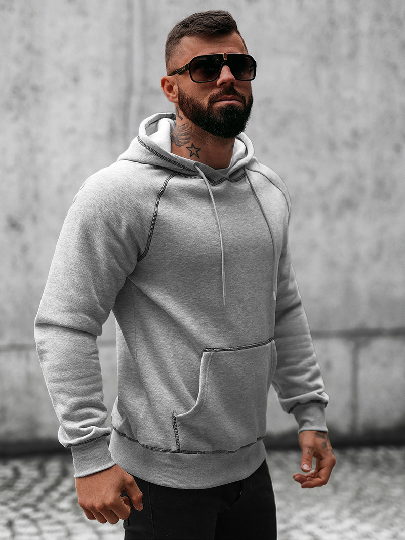 Hanorac bărbați gri OZONEE O/8B152/2