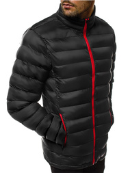 Jachetă de primăvară bărbați neagră/2 OZONEE JB/JP1111