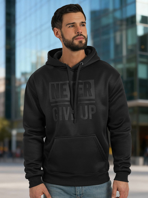 Hanorac bărbați negru OZONEE JS/8B1983/3