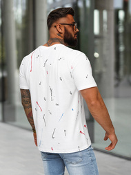 Tricou bărbați alb OZONEE O/MPO3443