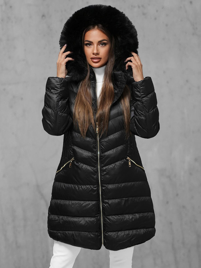 Geacă damă neagra OZONEE JS/5M3162/392