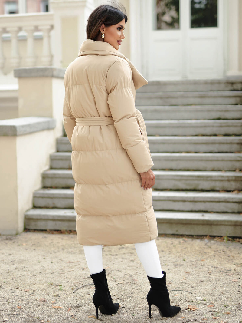 Geacă de iarnă parka femei bej OZONEE JS/M737/62Z