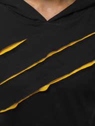 Tricou bărbați negru-galben OZONEE O/1187XZ