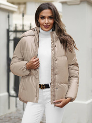 Geacă de femei bej OZONEE JS/5M3185/62Z