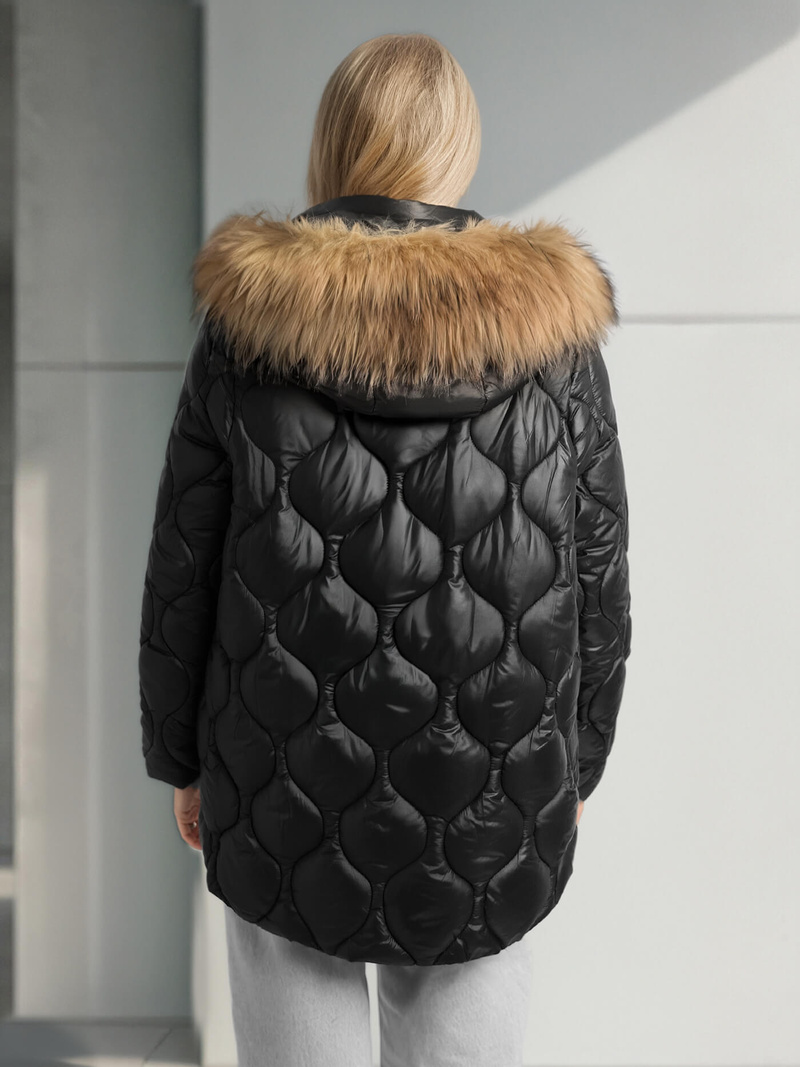 Geacă de femei neagra OZONEE O/5M3226/392Z