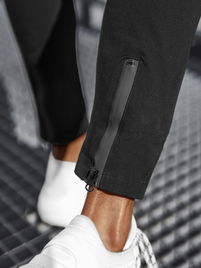 Pantaloni chino bărbaţi negri OZONEE B/20005SPZ