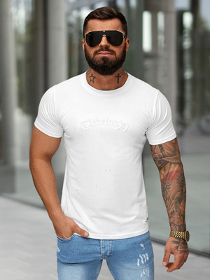 Tricou bărbați alb OZONEE O/QQ1386