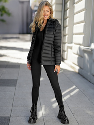 Jachetă de femei negru OZONEE JS/16M9101/392Z