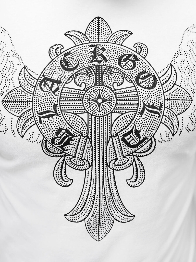 Tricou bărbați alb OZONEE NB/MT3037Z