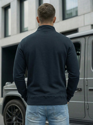 Hanorac cu fermoar bărbați bleumarin OZONEE JS/2002