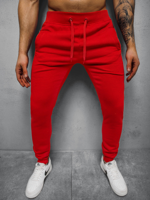 Pantaloni de trening bărbaţi rosii OZONEE JS/XW01Z