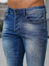 Blugi pentru barbati albaștri închis OZONEE NB/MP0009BS