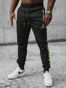 Pantaloni de trening bărbaţi negri OZONEE JS/K10232Z
