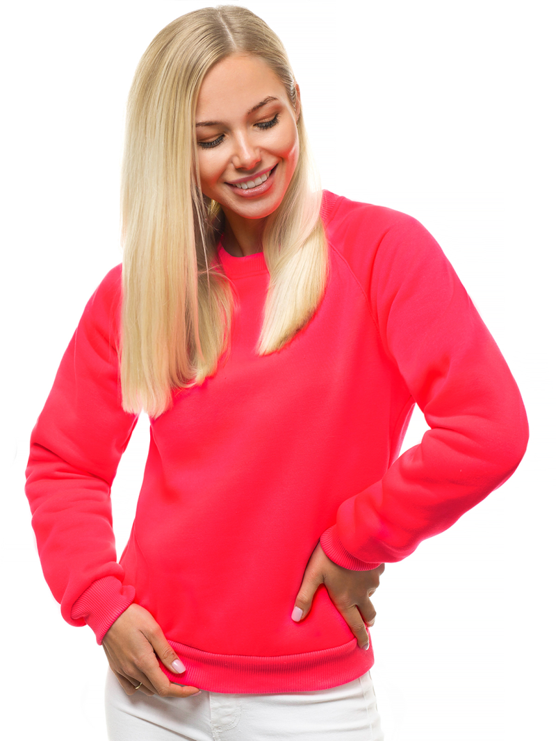 Hanorac femei roz-neon OZONEE O/12103