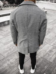 Palton bărbați negru-alb OZONEE JS/JP1192