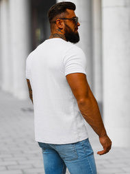 Tricou bărbați alb OZONEE O/7766T