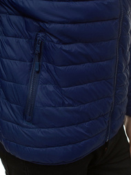 Jachetă de primăvară bărbați albastru marin OZONEE JS/LY33