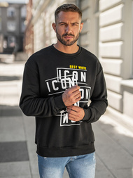 Hanorac bărbați negru OZONEE JS/8B1763/3