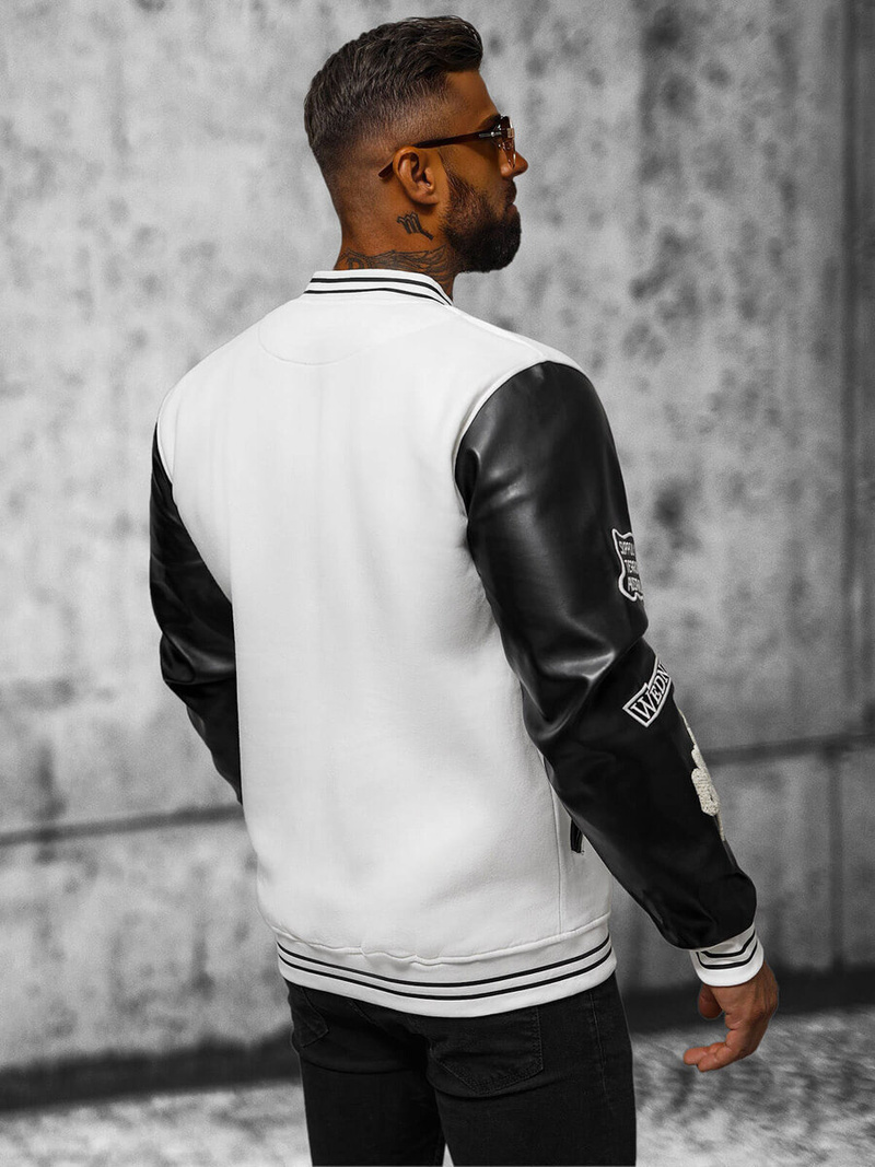 Bluză bărbați albă OZONEE O/TB9114