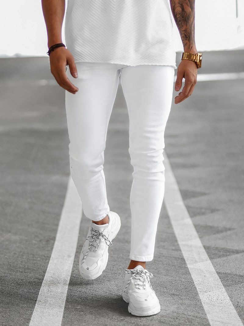 Blugi Bărbaţi Albi OZONEE E/5348/01Z