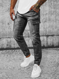 Pantaloni jogger bărbați negri OZONEE NB/MP0130N