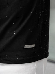 Tricou bărbați negru OZONEE O/QQ1390