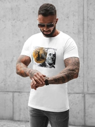 Tricou bărbați alb OZONEE O/BL2260Z