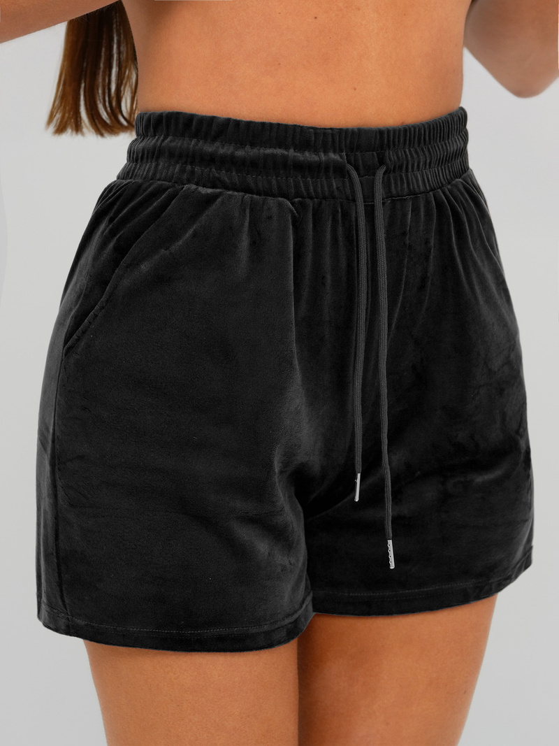 Compleu dama din catifea negru OZONEE JS/35C1616/3