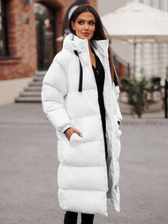 Geacă de femei alb OZONEE JS/5M3163/281Z
