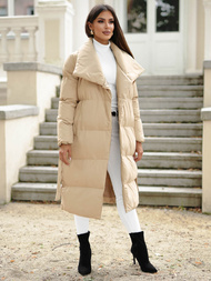 Geacă de iarnă parka femei bej OZONEE JS/M737/62Z