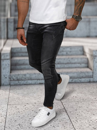 Blugi bărbaţi negri OZONEE NB/MP0025NZ