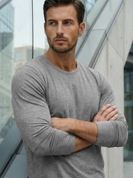 Tricou cu mânecă lungă antracit OZONEE JS/2088Z